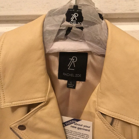 NWT pd $275 Rachel Zoe leather jacket - Picture 3 of 7